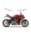 Adesivi per fiancate design personalizzato - Ducati Streetfighter V4 / V4S 