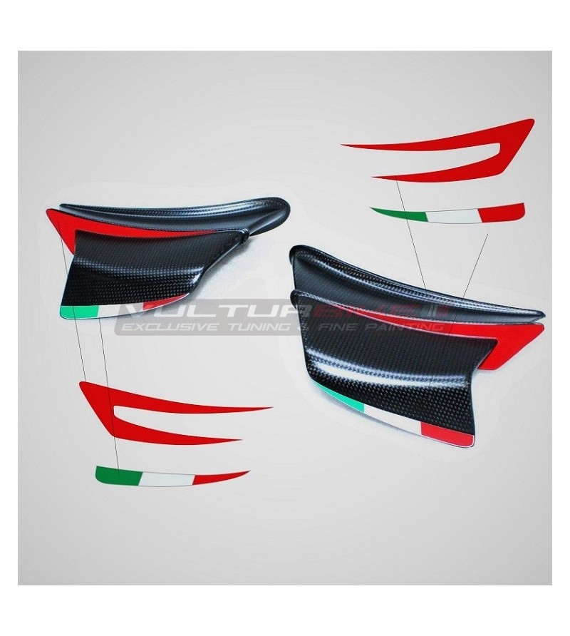 Stickers for aerodynamic flaps - Ducati Panigale V4R / V4 2020 