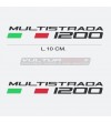 Paire d’autocollants écrite Ducati Multistrada 1200 
