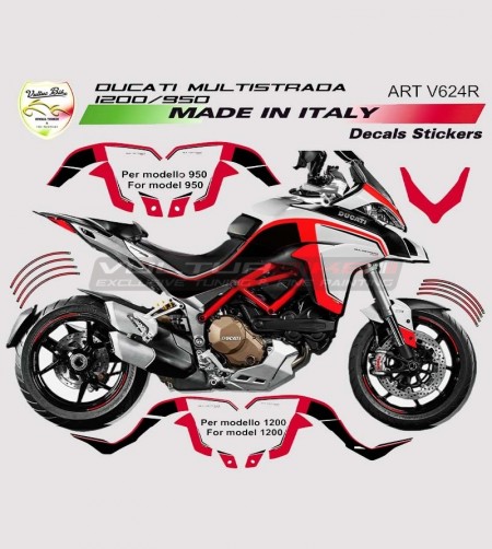 Kit adhésif pour Ducati Multistrada 950 - 1200 DVT année 2015/17