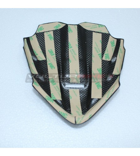 Carbon instrument cover with shield sticker - Ducati Panigale V4 / V4S 
