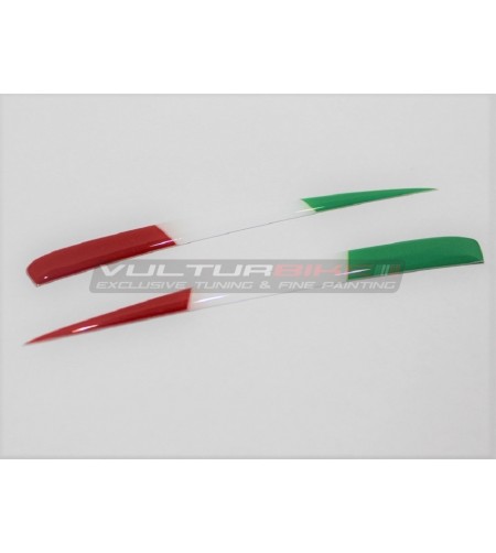 Bandiere tricolore 3D per alette - Ducati Panigale V4 / V4S / V4R 