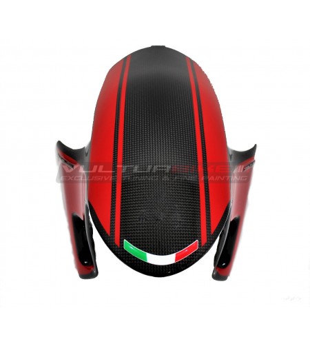 Guardabarros delantero de carbono de diseño personalizado - Ducati Panigale V4 / V4S / V4R / Streetfighter V4 / V2 