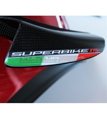 3D resin Italian flags stickers superbike - Ducati Panigale V4 / V4S / V4R