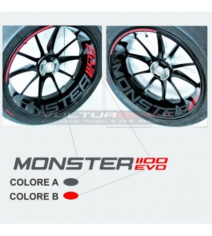 Anpassbare Radaufkleber - Ducati Monster 1100 EVO 