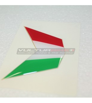 Autocollant drapeau Resinata 3D pour bulle - Ducati 848 / 1098 / 1198 