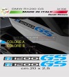 SET de 2 pegatinas personalizables para motos BMW R1200 GS