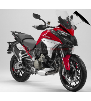Schwarze Aufkleber für Windschutzscheibe - Ducati Multistrada V4 / Rally