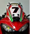 Adesivo per plexi in carbonio numero a scelta - Ducati Multistrada V4
