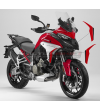 Autocollants rouges noirs pour sidelings - Ducati Multistrada V4 