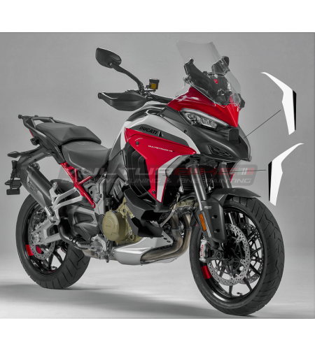 White black stickers for side panels - Ducati Multistrada V4 
