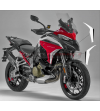 Autocollants blancs noirs pour sidelings - Ducati Multistrada V4 