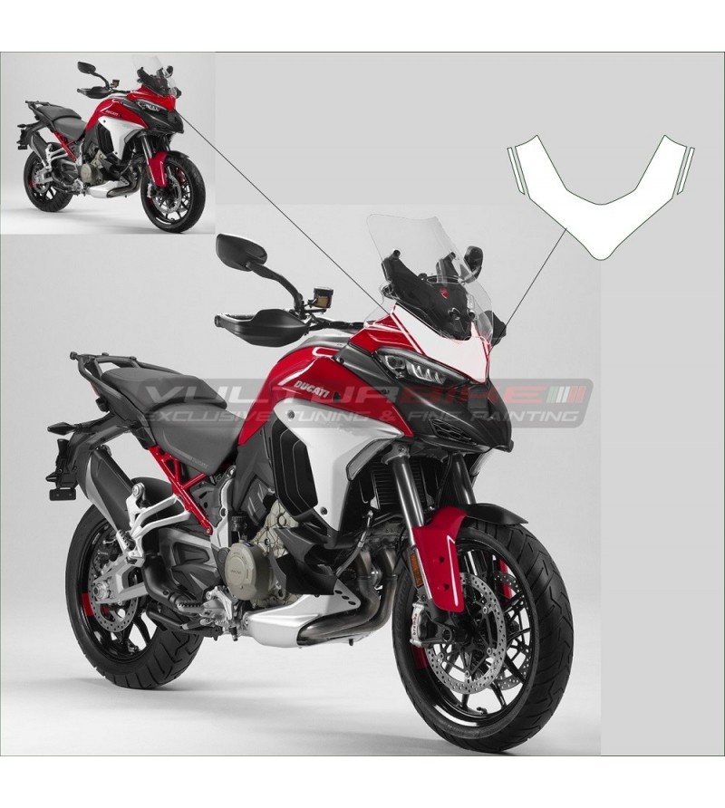 Adesivo portanumero personalizzabile per cupolino - Ducati Multistrada V4 
