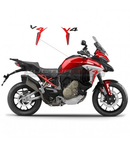 Adesivi per fianchetti design personalizzato - Ducati Multistrada V4 