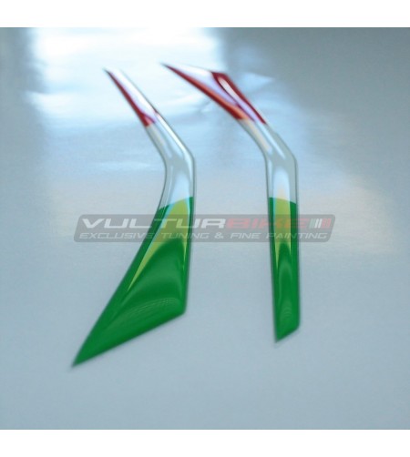 Drapeaux tricolores en résine 3D - Ducati Multistrada V4 / Rallye
