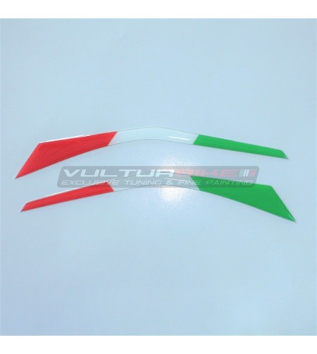 Drapeaux tricolores en résine 3D - Ducati Multistrada V4 / Rallye