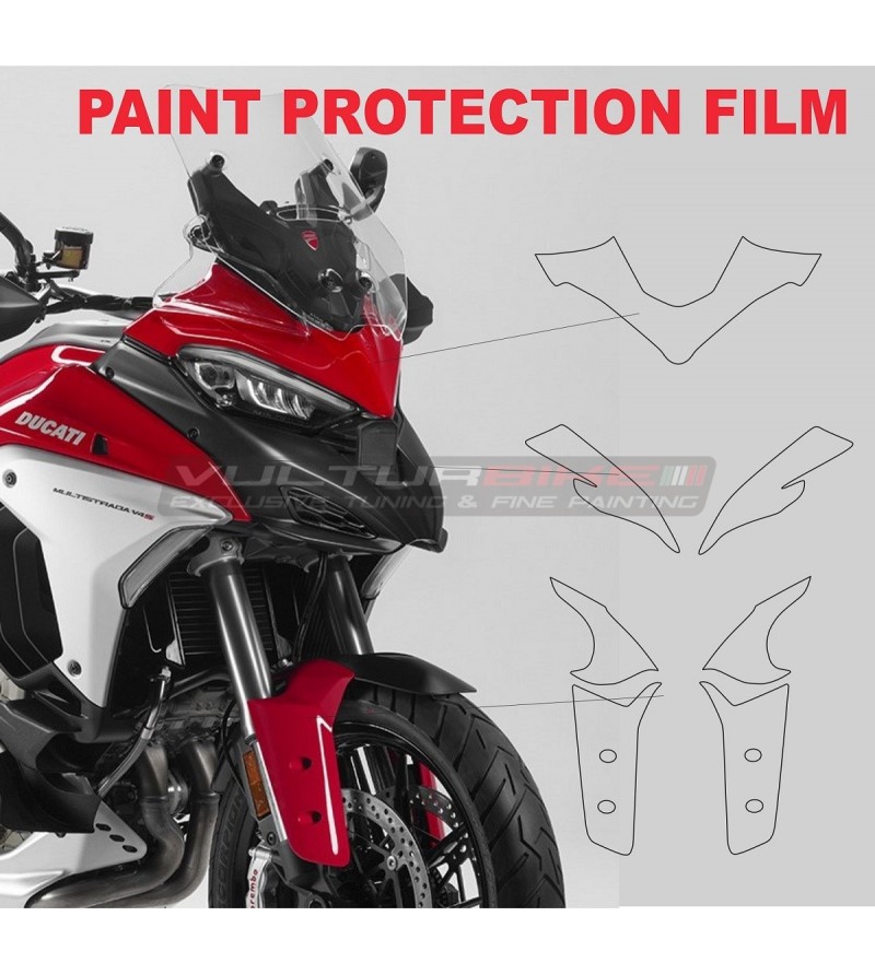 Pellicola protettiva ppf per cupolino e parafango - Ducati Multistrada V4 