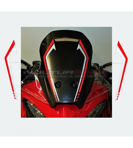 Profilés adhésifs pour pare-brise bulle - Ducati Multistrada V4 / Rallye
