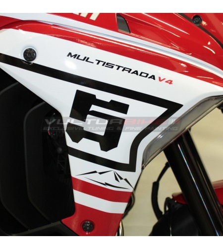 Kit autocollant complet Route Pikes Peak design - Ducati Multistrada V4 / V4S 