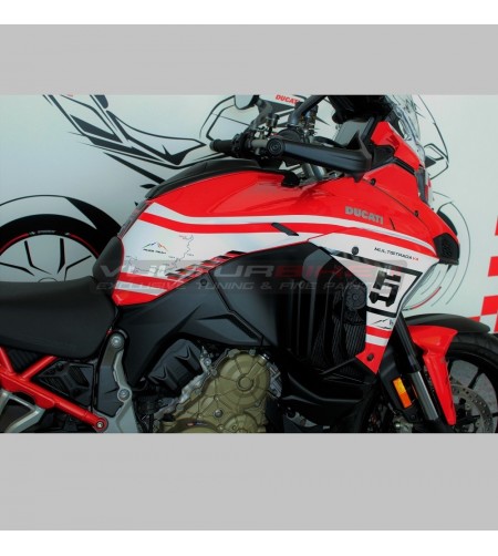 Kit autocollant complet Route Pikes Peak design - Ducati Multistrada V4 / V4S 