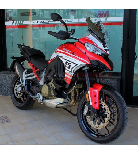 Kit de pegatinas completo Route Pikes Peak diseño - Ducati Multistrada V4 / V4S 