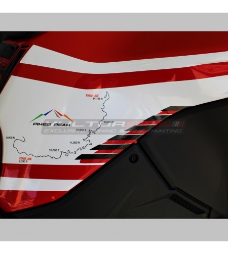 Komplette Aufkleber Kit Route Pikes Peak Design - Ducati Multistrada V4 / V4S 