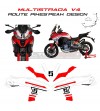 Komplette Aufkleber Kit Route Pikes Peak Design - Ducati Multistrada V4 / V4S 