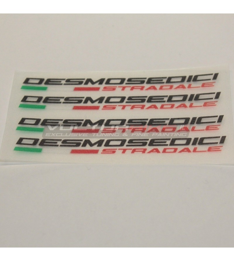 Adesivi Desmosedici Stradale sfondo trasparente - Ducati Panigale V4 / V4S / V4R 