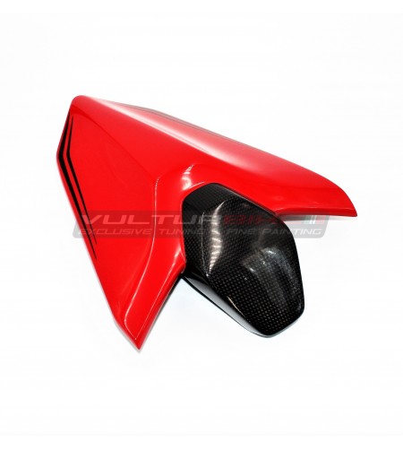 Personalisierte Kohlefaser Beifahrer Sattel Abdeckung - Ducati Panigale V4 / V2 / Streetfighter V4 