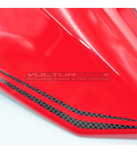 Cover sella passeggero in fibra di carbonio personalizzata - Ducati Panigale V4 / V2 / Streetfighter V4 