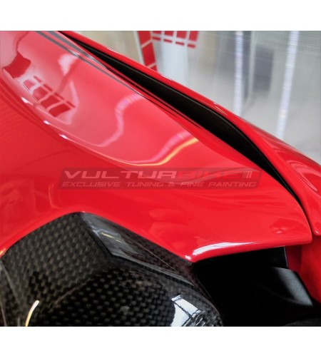 Couverture de selle passager en fibre de carbone personnalisée - Ducati Panigale V4 / V2 / Streetfighter V4 