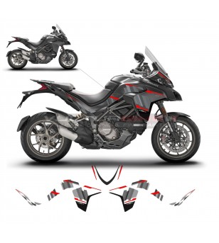 Kontrast grau Design Aufkleber Kit - Ducati Multistrada 1200 / 1260 