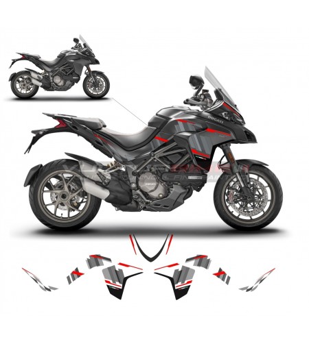 Kit de pegatinas de diseño gris de contraste - Ducati Multistrada 1200 / 1260 