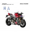 Autocollants de queue design S CORSE - Ducati Streetfighter V4 / V2 