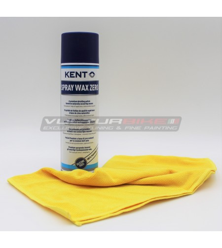 Polishing and protective Wax Zero spray + microfiber cloth 