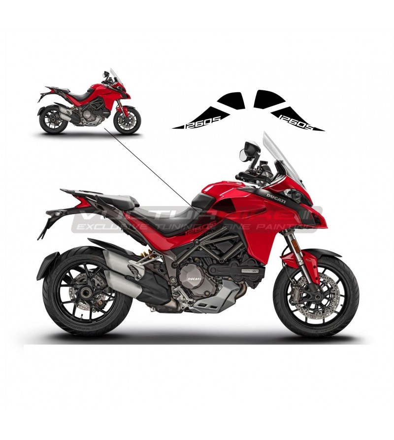 Pegatinas laterales del casco - Ducati Multistrada 1260S 