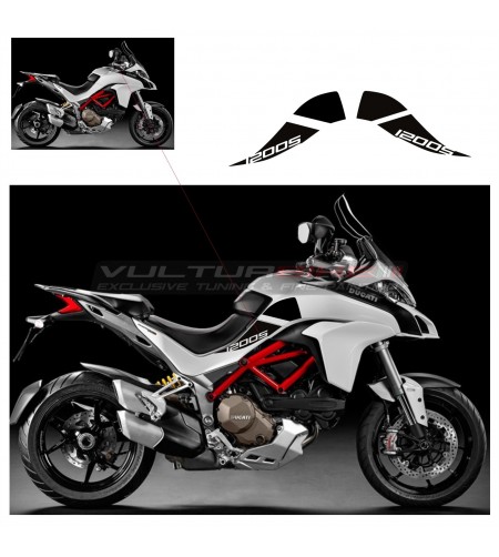 Autocollants carénages latérales - Ducati Multistrada 1200s depuis 2015 