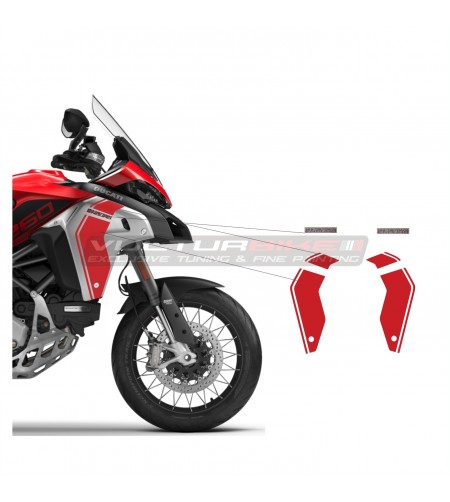 Spezielles Aufkleberset für Seitenfänkchen - Ducati Multistrada Enduro 